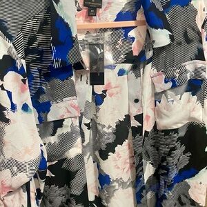 Worthington Abstract Floral Shirt